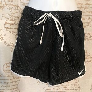 Nike Dri-Fit‎ Jersey Running Shorts Womens Size XS XSmall Black White T
